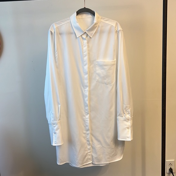 Leze the Label perfectly fitted white long sleeve dress shirt sz 3XL - Picture 4 of 8